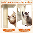 65 Inch Tall Multi-level Cat Tree with 3 Upholstered Perch and 2 Cat Condos by LJGDeals