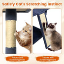 65 Inch Tall Multi-level Cat Tree with 3 Upholstered Perch and 2 Cat Condos by LJGDeals