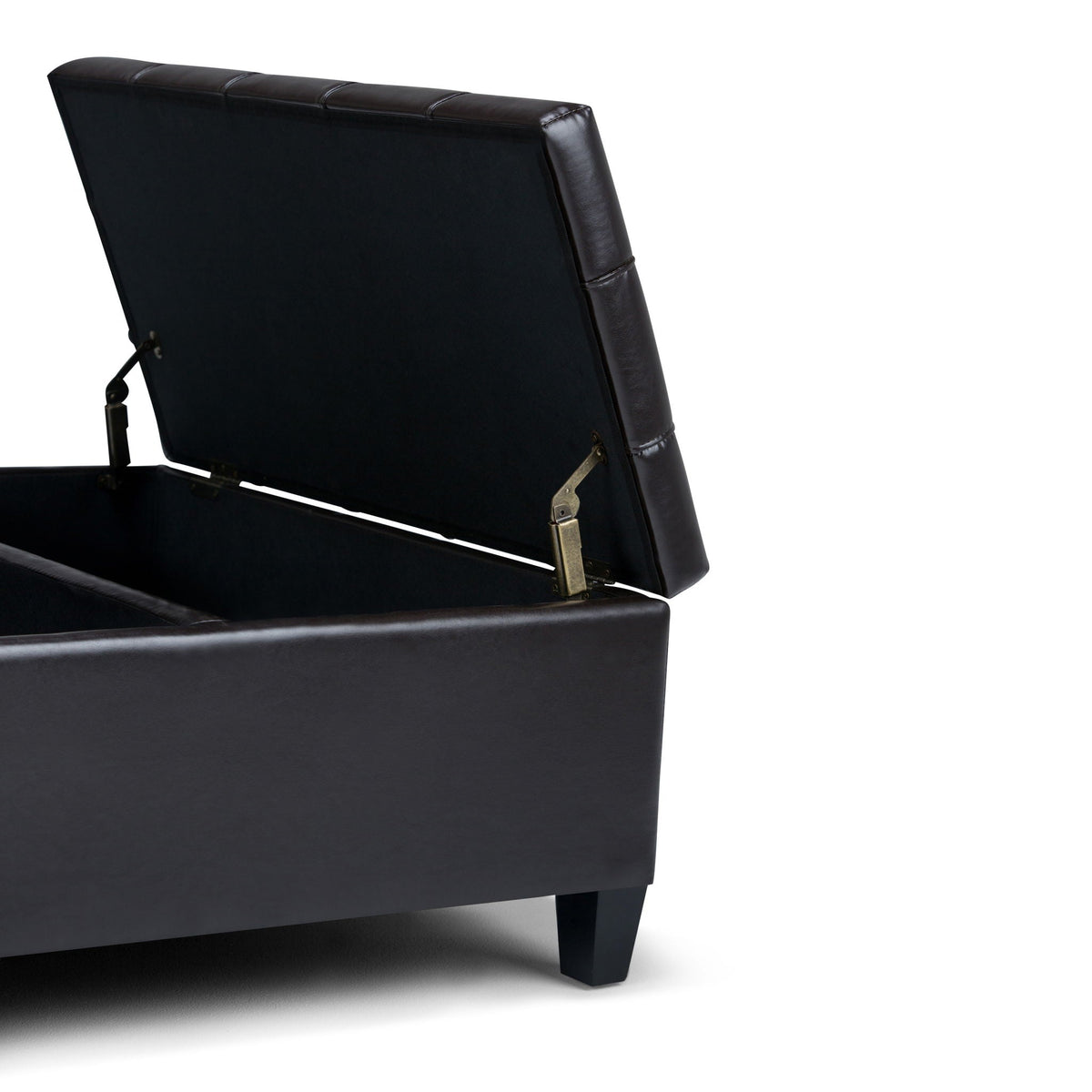 Harrison - Coffee Table Storage Ottoman - Tanners Brown, photo 3 of 9