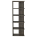 Harrison 71-inch 5-shelf Bookshelf Weathered Grey