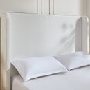 Harper - Tall Headboard Upholstered Bed / High Headboard / Elegant Simplicity / No Box Spring Needed by Unique Piece Furniture