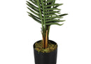 47" Tall Artificial Palm Tree - Indoor Faux Plant in Black Pot by HouseOfZazla