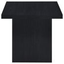 Max Square Engineered Laminate End Side Table Black