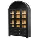 K&K 72.8" Tall Arched Pantry Cabinet