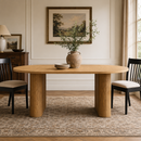 70.8" Oval Dining Table for 4-8