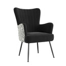 Accent Chair With Unique Print Fabric