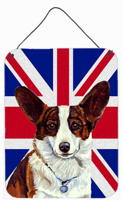 Corgi with English Union Jack British Flag Wall or Door Hanging Prints LH9485DS1216