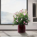 4 Pieces Planter Pot, Indoor Outdoor Flowerpot For Patio, Garden, Or Windowsills - Bean Paste Red by Unique Piece Furniture