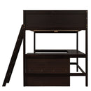 Loft Bed With Shelves With Desk by HouseOfZazla