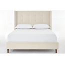 Peyton - Upholstered Bed With 54" High Headboard, Traditional Hand Buttoned Tufting by HouseOfZazla