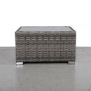 Chesterville - Slatted Side Table With Aluminum Top - Gray by HouseOfZazla
