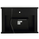 Noralie - 51" Fireplace With LED - Mirrored & Faux Diamonds