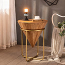 Minimalist & Luxe Wood Side Table