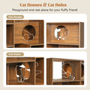 Modern 2 in 1 Wood Bookshelf Cat House
