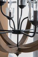 Chandelier, Hanging Light Fixture With Adjustable Chain For Kitchen, Bulb Not Included by HouseOfZazla
