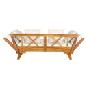 Outdoor Patio Daybed Sofa, 3 Seat Sofa With Foldable Arm 4 Back Pillows by HouseOfZazla