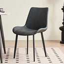 Dining Table Set, Chairs (Set of 2) - Gray by HouseOfZazla