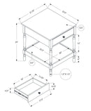 Accent Table, 2 Tier, Square, Traditional - Walnut by HouseOfZazla
