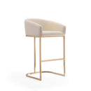 Mid-Century Modern Stool With Steel Base by HouseOfZazla