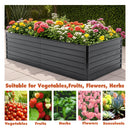 Metal Raised Garden Bed Outdoor 7.2x3.6x2 FT Galvanized Raised Garden Bed Kit by HouseOfZazla