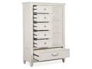 Willowbrook - Door Chest - Egg Shell White With Slight Rub Through by Unique Piece Furniture