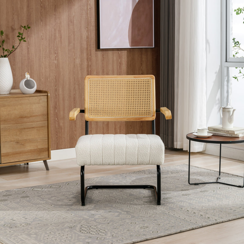 Accent Chair - Modern Industrial Slant Armchair with Metal Frame - Premium High Density Soft Single chair for Living Room Bedroom