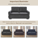 Convertible Sofa Bed Loveseat With Adjustable Backrest And USB Ports by HouseOfZazla
