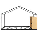 Bed House Frame With Shelves And Lights by Unique Piece Furniture