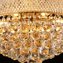 24-Inch Gold Crystal Chandelier, 12-Light French Empire Style Ceiling Light by HouseOfZazla