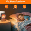 800W Plug-In Space Heater with 360° Rotatable Plug & Remote