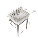VICI 23" Bathroom Console Sink, Wall-Mounted by HouseOfZazla
