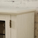 58" Modern TV Stand with Electric Fireplace and Storage