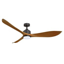 66'' Misael Propeller Integrated Led Indoor Modern Black Ceiling Fan with Remote And Light Kit Included
