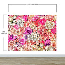 Vibrant Floral Bliss Wallpaper Mural - Colorful Roses and Flower Arrangements