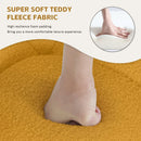 Teddy Fabric Rocking Chair, Modern Rocking Accent Chair for Nursery, Living Room, Bedroom, Yellow