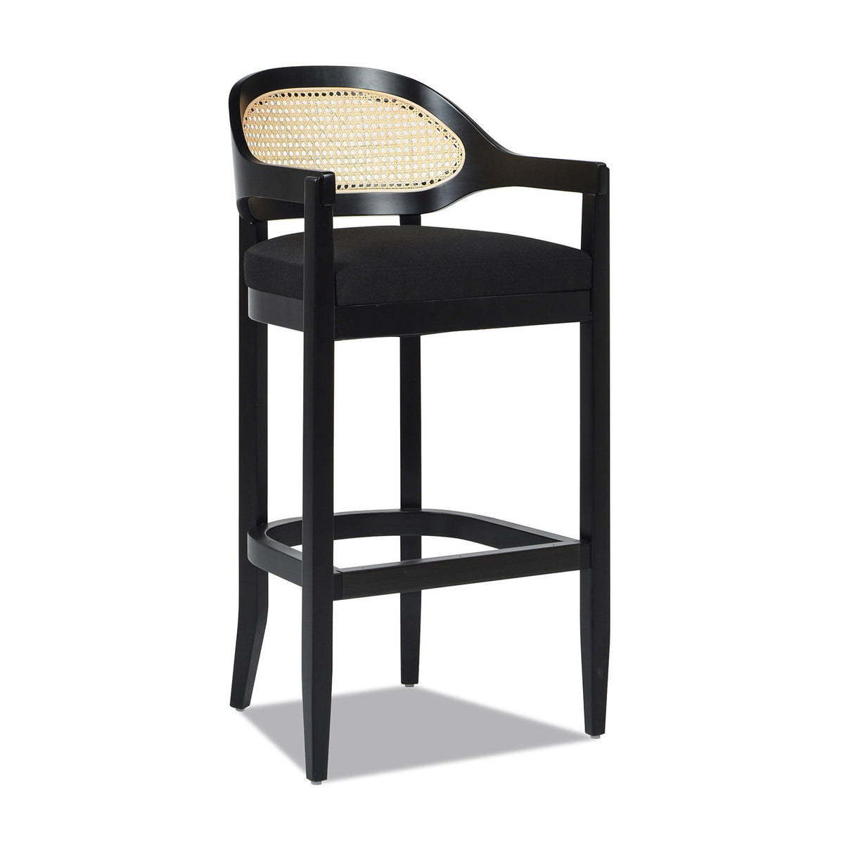 Americana - Mid-Century Modern Cane Back Counter Stool, photo 16 of 35