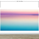 Pastel Pink Sunset Ocean Wallpaper Mural - Tropical Calm Waters.
