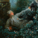 The Swing Wallpaper Painting. Retro Vintage Wall Mural Print. Bedroom Wall Art. French Artist Jean-Honoré Fragonard.