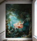 The Swing Wallpaper Painting. Retro Vintage Wall Mural Print. Bedroom Wall Art. French Artist Jean-Honoré Fragonard.