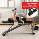 660 LBS Strength Training Bench with 10 Back and 3 Seat for Full Body Workout-Black by LJGDeals