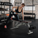 660 LBS Strength Training Bench with 10 Back and 3 Seat for Full Body Workout-Black by LJGDeals