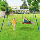 660 LBS Extra-Large A-Shaped Swing Stand with Anti-Slip Footpads (Without Seat)-Yellow by LJGDeals