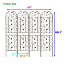 4 Pack Metal Garden Trellis 86.7" x 19.7" Rustproof for Climbing Plants by HouseOfZazla
