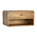 Curve Upper Slot Floating Nightstand by Unique Piece Furniture