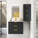 Wall Mounted Floating Cabinet With Side Cabinet Combo, Rectangular Ceramic Sink Vanity by Unique Piece Furniture