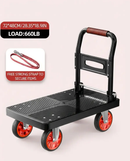 Heavy Duty Folding Platform Cart-350/660/820 lb-Flatbed Hand Truck with Strap by 2Dropme