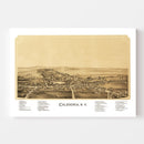 Vintage Map of Caledonia, New York 1892