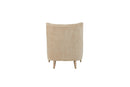 Hi Back Accent Chair - Light Brown by HouseOfZazla