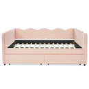 Queen Size Cozy Gingham Daybed with Two Storage Drawers and USB Port by HouseOfZazla