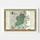 Vintage Agriculture & Fisheries Map of Ireland 1929